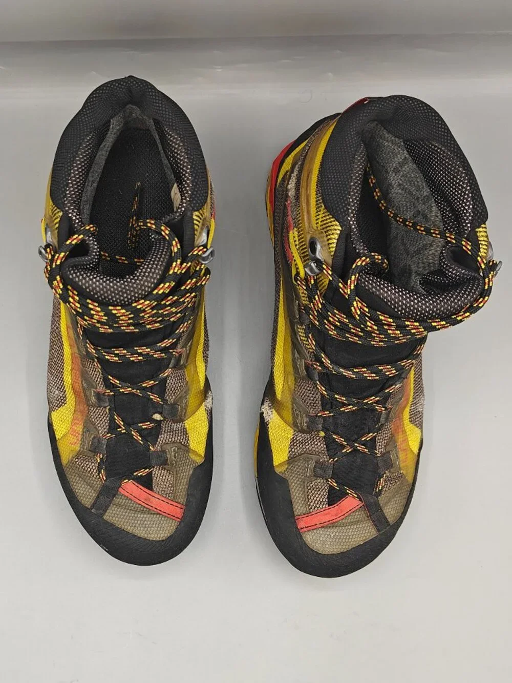 La Sportiva Trango Tech GTX Gore-Tex Hiking Boots Black Yellow Men's US 9